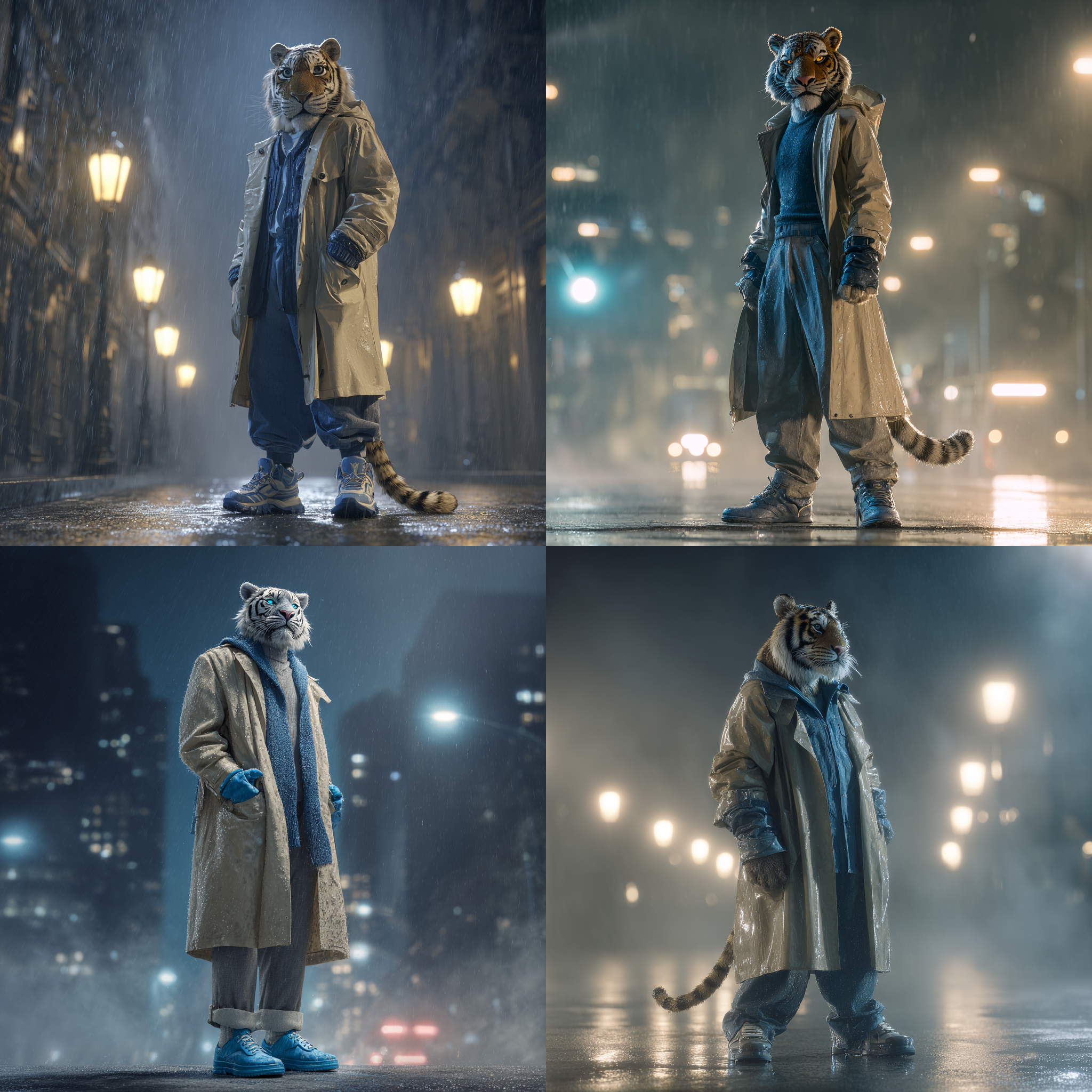 귀여운 동물친구 22°C 실 비 날씨 패션 추천 코디